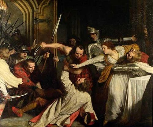 Le Meurtre de David Rizzio, 1833, William Allan
