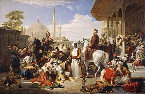 The Slave Market, Constantinople, 1838, William Allan