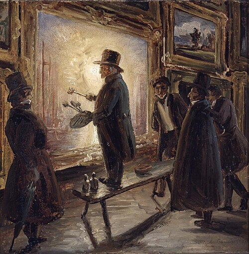 Turner varnishing, 1837, Thomas Fearnley