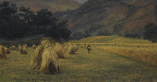 Haystacks, Rydal, Cumbria, 1837, Thomas Fearnley