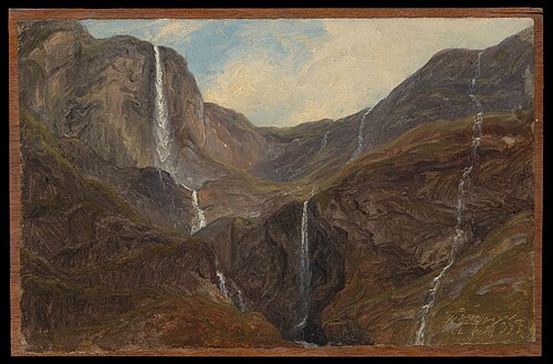 Gudvangen, 1839, Thomas Fearnley