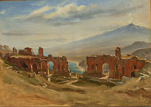 Taormina, Sicily, 1833, Thomas Fearnley