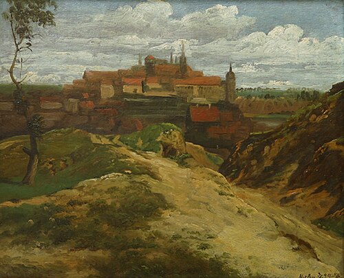 View of Meissen, 1829, Thomas Fearnley