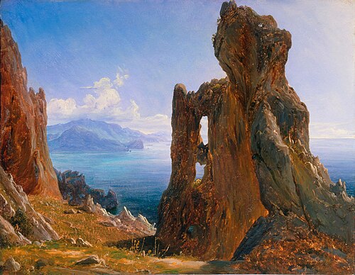 Arco Naturale, Capri, 1833, Thomas Fearnley