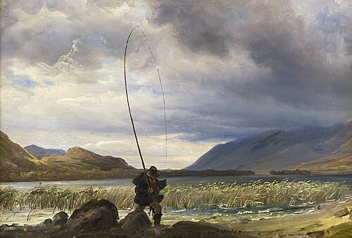Fisherman at Derwentwater, 1837, Thomas Fearnley