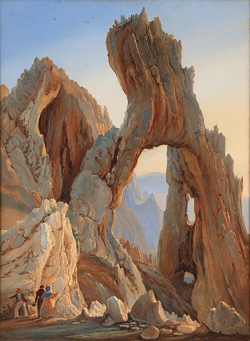 Arco naturale, Capri, 1833, Thomas Fearnley
