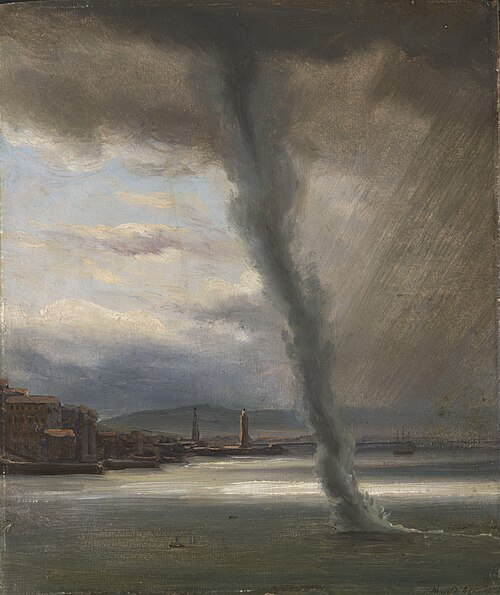 A Waterspout on the Bay of Naples, 1833, Thomas Fearnley