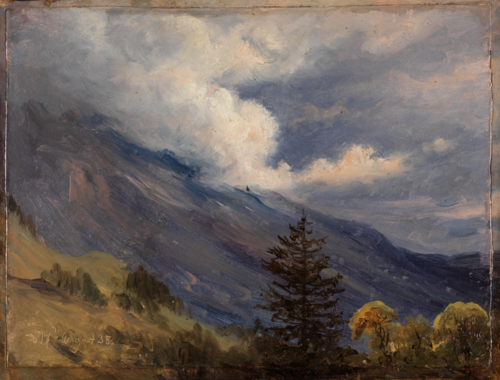View from Grindelwald in Switzerland, 1835, Thomas Fearnley