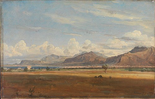 View of Palermo, 1833, Thomas Fearnley