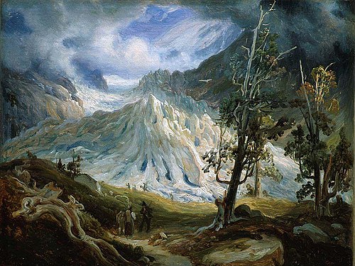 The Grindelwaldgletscher, 1837, Thomas Fearnley