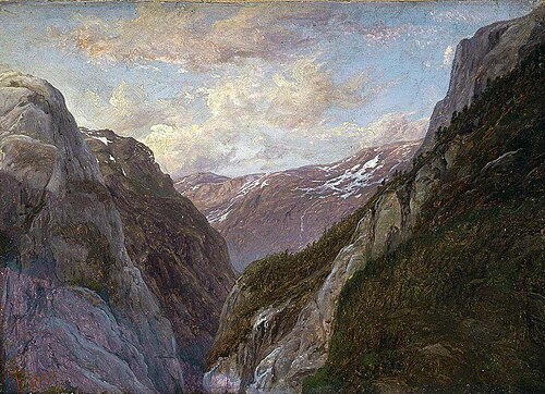 The Mountain Jordalsnuten in Sogn, 1839, Thomas Fearnley