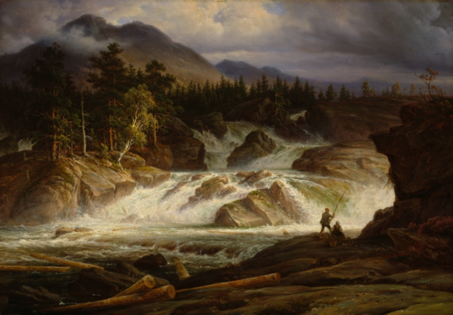 The Labro Falls, 1838, Thomas Fearnley