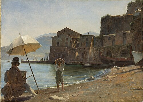 The Painter and the Boy, 1834, Thomas Fearnley