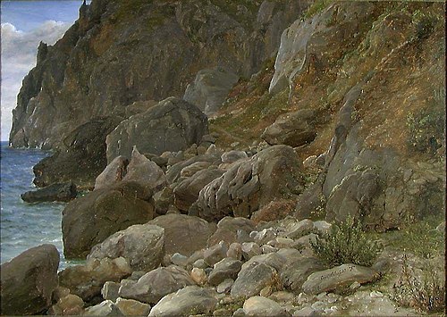 Study of Rocks at Capri, 1833, Thomas Fearnley