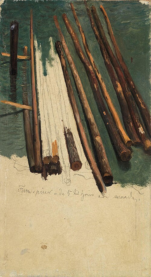 Logs at the Beach, 1900, Thomas Fearnley