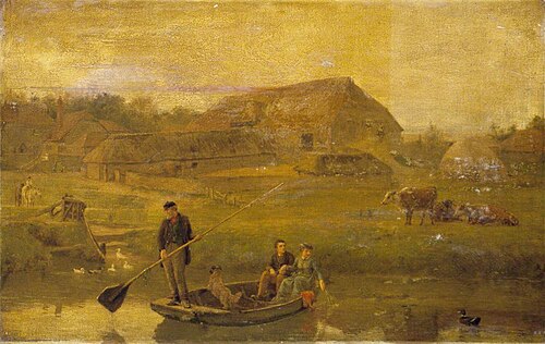 Amberley Ferry, 1872, Alfred Fitzwalter Grace