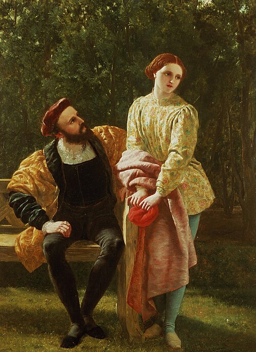Orsino and Viola, 1850, Frederick Richard Pickersgill