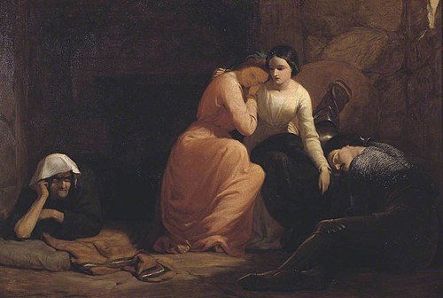 Amoret, Aemylia and Prince Arthur, in the Cottage of Sclaunder, 1845, Frederick Richard Pickersgill