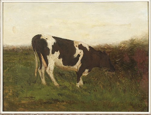 Cow at the ditch, 1872, Willem Maris
