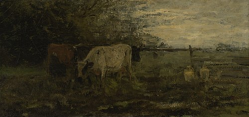 The milk-pound, 1875, Willem Maris