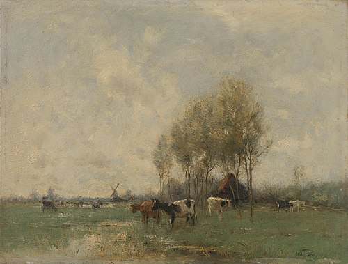 Meadow with cows, 1895, Willem Maris