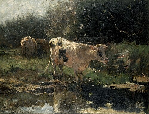 Cows at a Watering Place, , Willem Maris