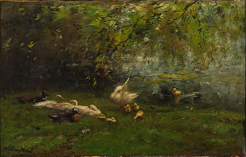 Idylle de canards, 1885, Willem Maris