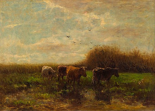 Vaches, le soir, 1884, Willem Maris