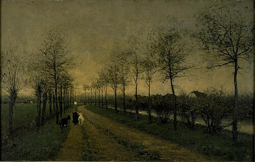 Gegen Abend, 1875, Willem Maris