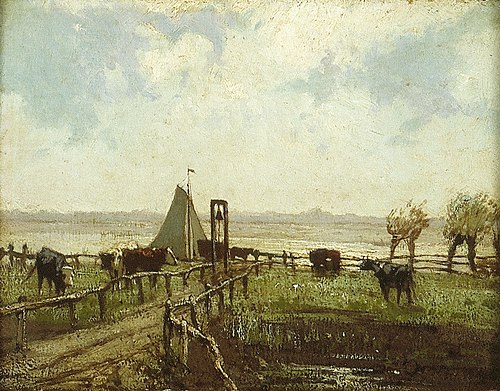 The ferry, 1859, Willem Maris