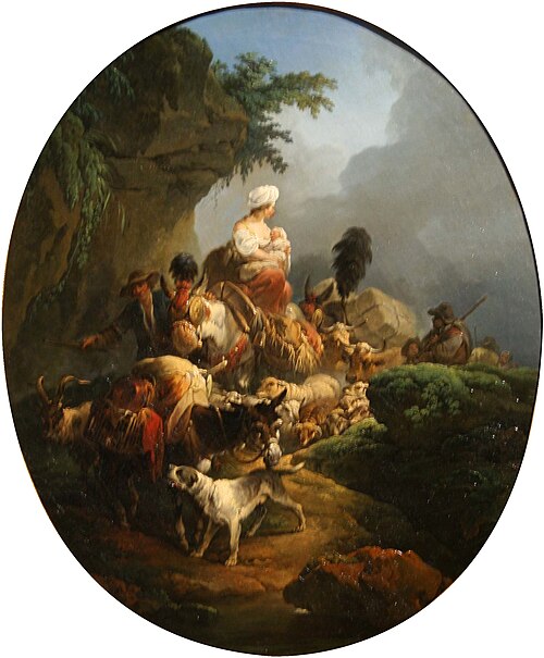 Une caravane, 1764, Philippe-Jacques de Loutherbou