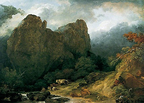 Dovedale in Derbyshire, , Philippe-Jacques de Loutherbou