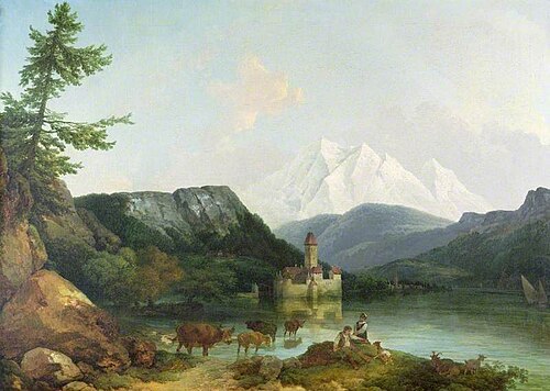 Château de Chillon, Switzerland, , Philippe-Jacques de Loutherbou