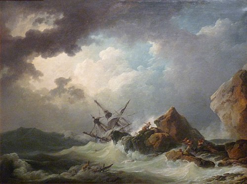Naufrage en grande tempête, 1769, Philippe-Jacques de Loutherbou