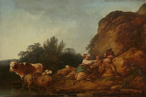 La Mangeuse de cerises, 1771, Philippe-Jacques de Loutherbou