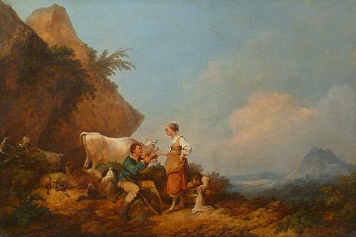 La Petite Laitière, 1771, Philippe-Jacques de Loutherbou