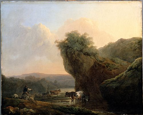 Landscape with Cattle, 1767, Philippe-Jacques de Loutherbou