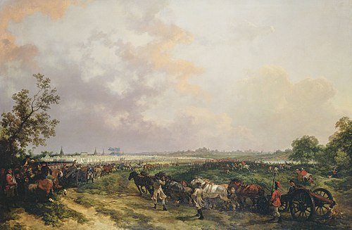 Warley Camp: The Review, 1780, Philippe-Jacques de Loutherbou