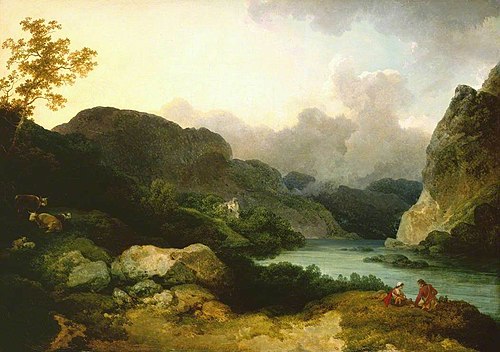 Lake Scene, Evening, 1792, Philippe-Jacques de Loutherbou