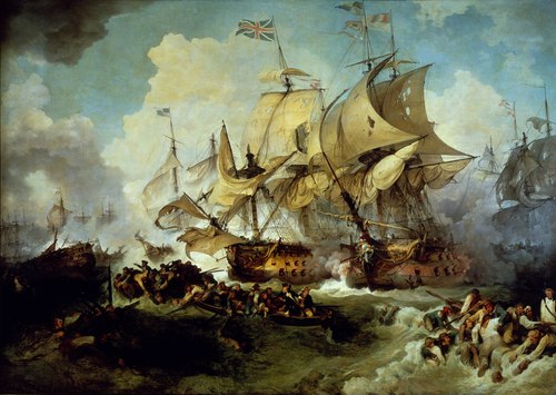 The Battle of the First of June, 1794, 1795, Philippe-Jacques de Loutherbou