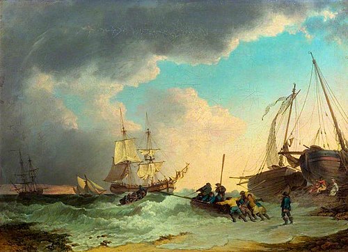 A Sea Piece, , Philippe-Jacques de Loutherbou