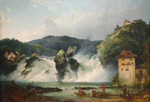 Les Chutes du Rhin à Schaffhausen, 1788, Philippe-Jacques de Loutherbou