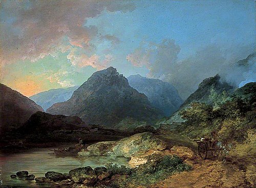 Landscape in the Lake District, 1785, Philippe-Jacques de Loutherbou