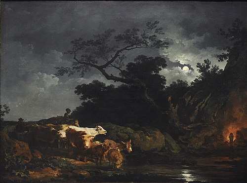 Clair de lune, 1777, Philippe-Jacques de Loutherbou