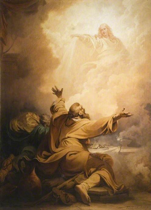 Christ Appearing To The Disciples At Emmaus, 1797, Philippe-Jacques de Loutherbou