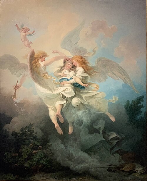 Une âme artiste portée au ciel, 1791, Philippe-Jacques de Loutherbou