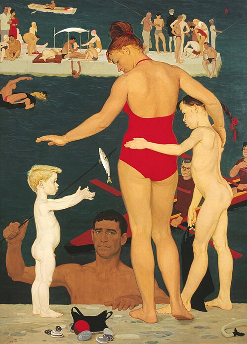 Family at the Sea, 1964, Dmitri Jilinsky