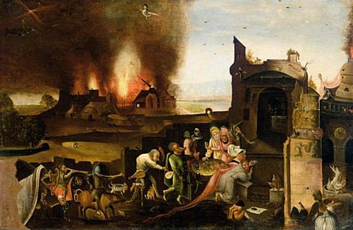 La Tentation de saint Antoine, 1650, Pieter Huys