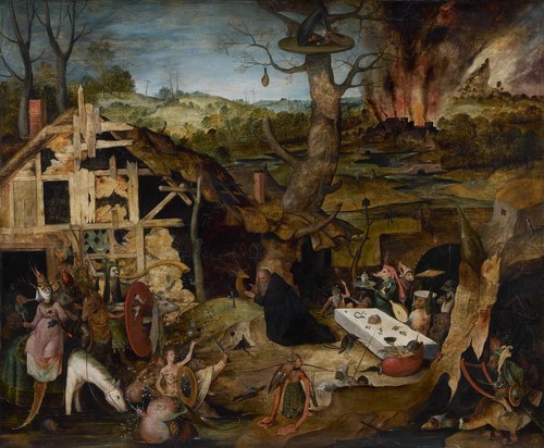 Verzoeking van Antonius abt, 1577, Pieter Huys