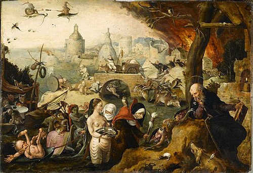 La Tentation de saint Antoine, 1547, Pieter Huys